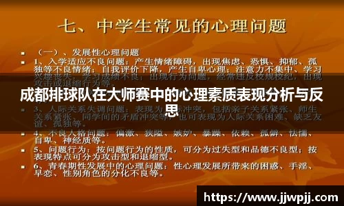 成都排球队在大师赛中的心理素质表现分析与反思
